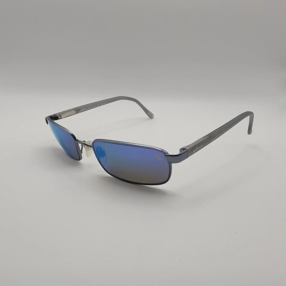 Revo 3005 084-S/62 Sunglasses Men 54mm Gunmetal Blue Water Polarized Italy Metal